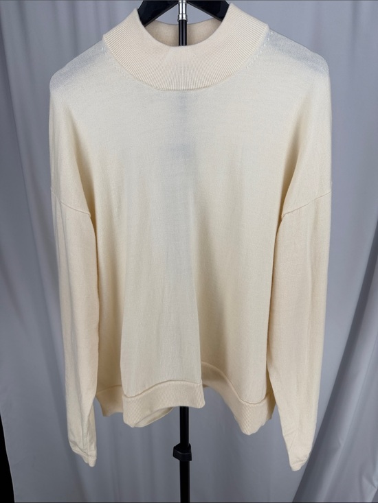 Banana Republic Sweaters - Banana Republic 100% Extra Fine Merino Wool Mock Neck Sweater XXL Ivory